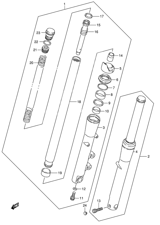 Front damper              

                  Model k5/k6/k7/k8