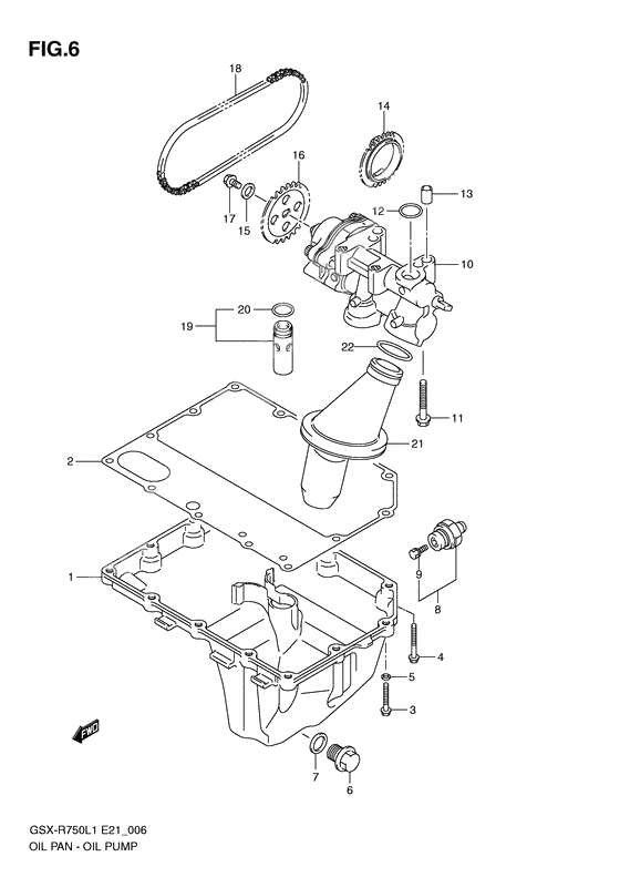 Oil pan - oil pump